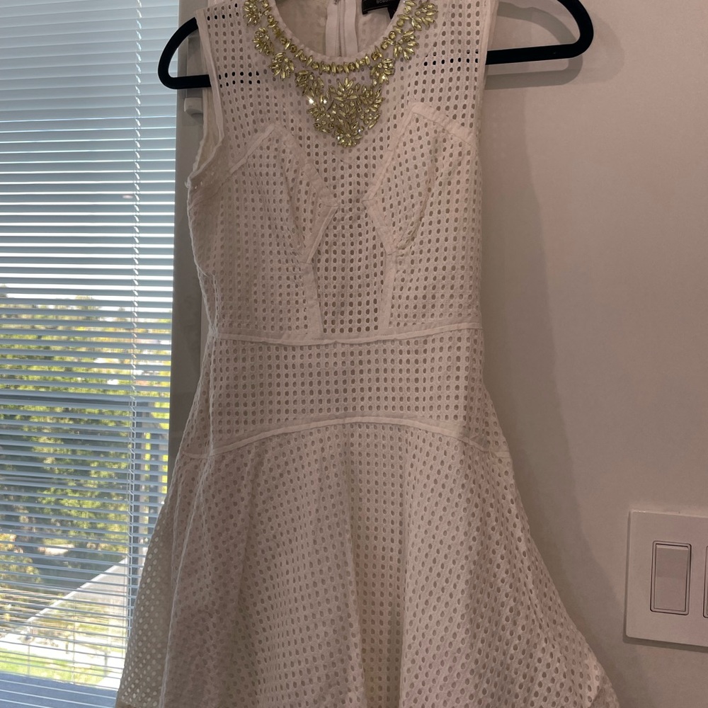 BCBGmaxaria white dress in size 0